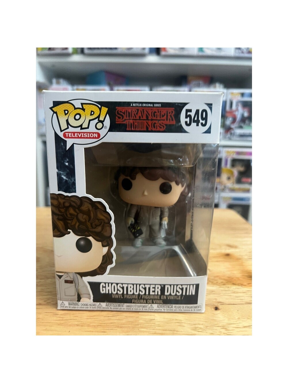 VAULTED Ghostbuster Dustin Stranger Things Funko Pop #549 TV Show Ghostbusters